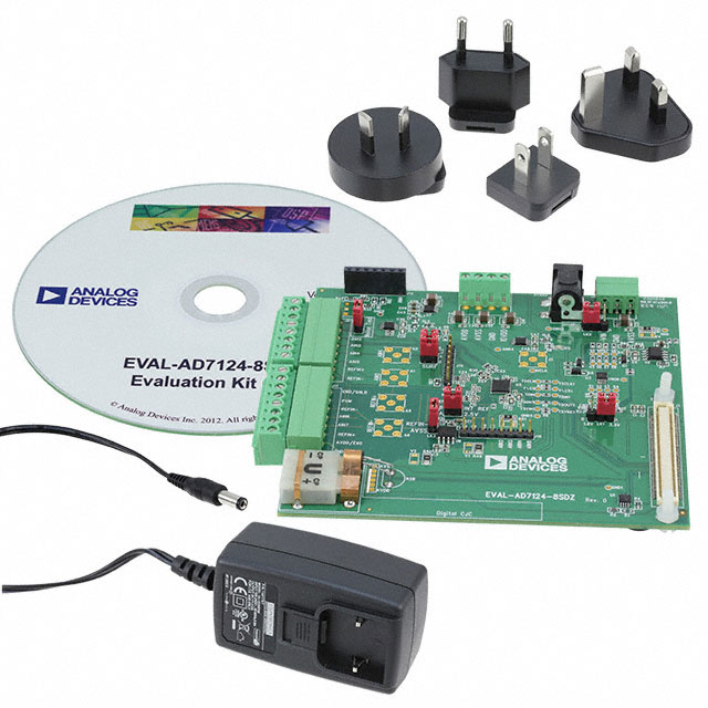 EVAL-AD7124-8SDZ Analog Devices Inc.  Cartes d'évaluation - Convertisseurs analogique-numérique (CAN)